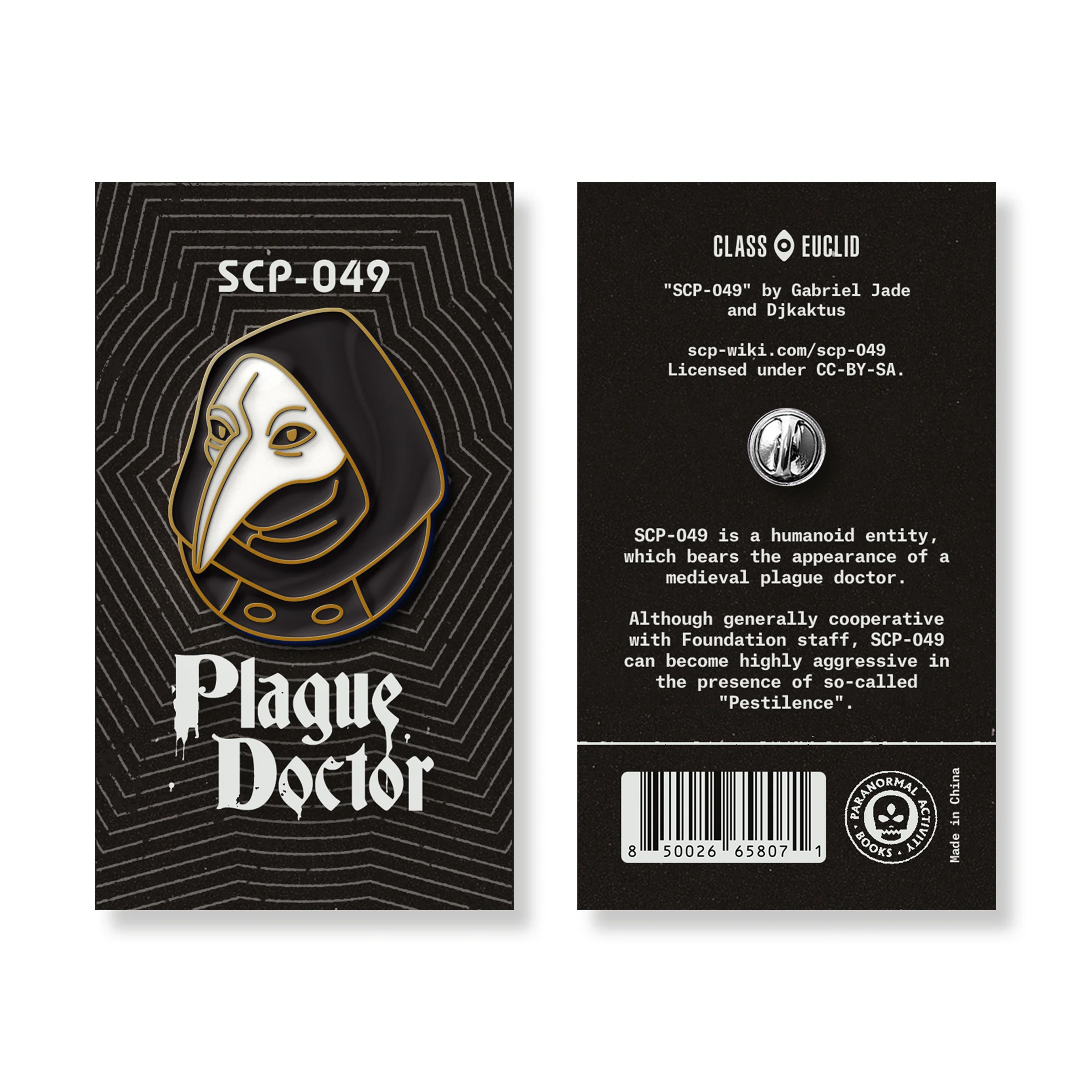SCP-049 Lapel Pin - Image 2